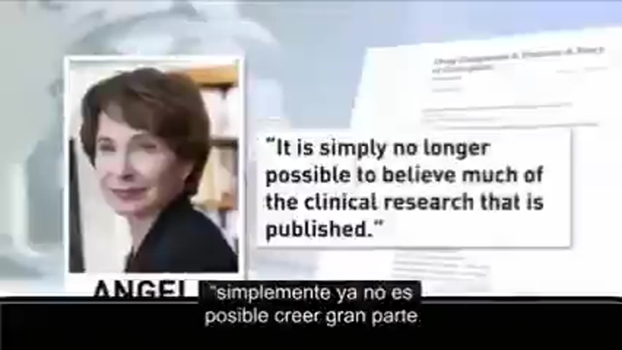 MarciaAngell Ex editora en jefe del New England Journal of Medicine.