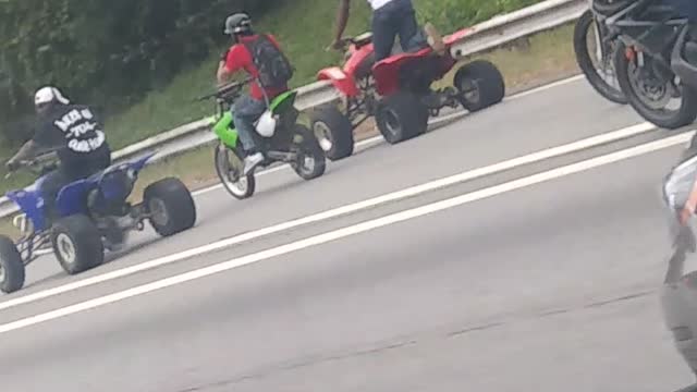 A Mob of Stunt Drivers