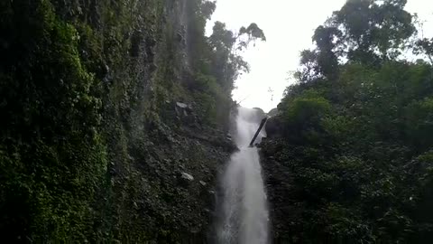 Waterfall Panton Luah Indonesian Country