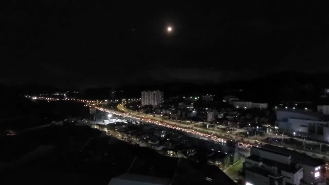 Night view of Geumjeong-gu, Busan, Republic of Korea