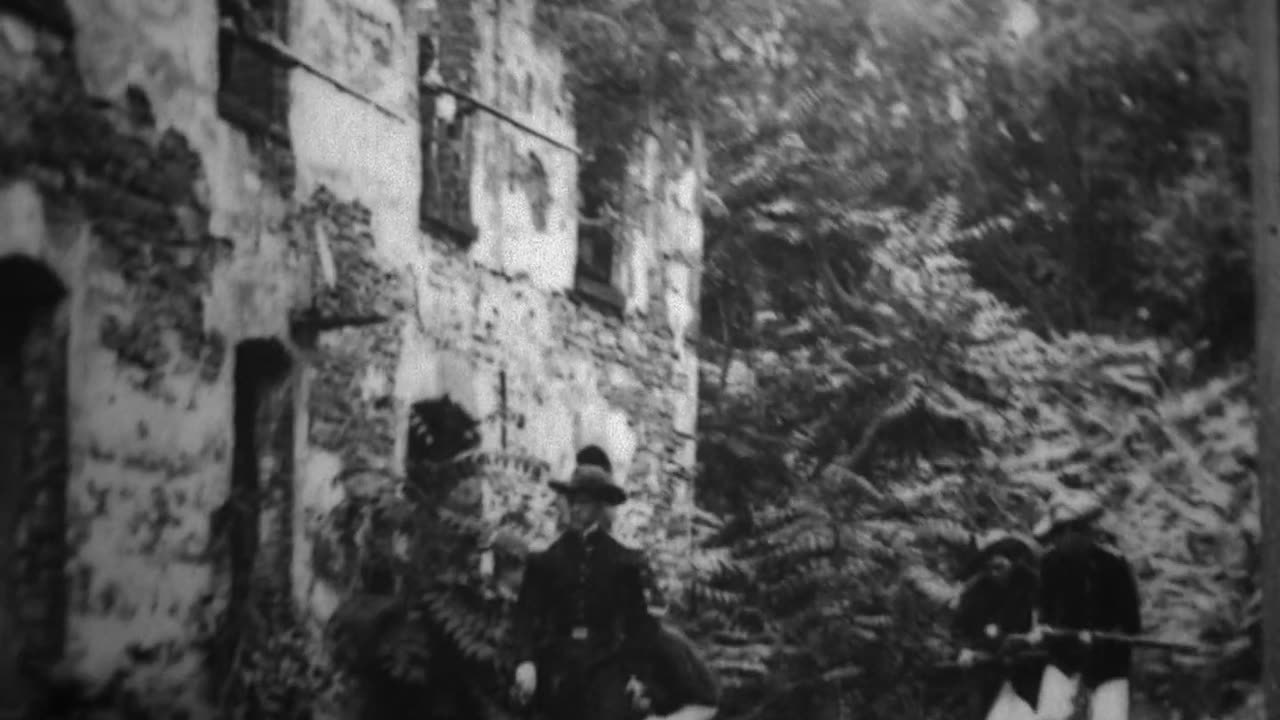 Cuban Ambush During Spanish-American War (1898 Original Black & White Film)