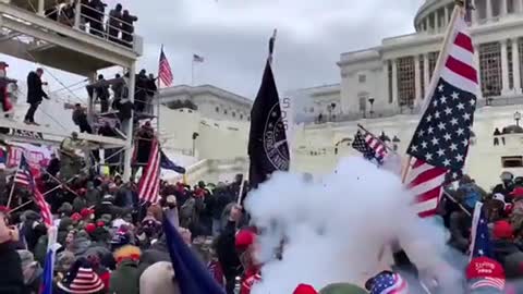 ●CAPITOL POLICE FIRED EXPLODING FLASH GRENADE INTO CROWD |on the Jan. 6 of Men, Women, Children|!