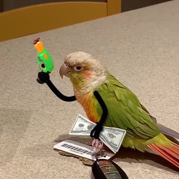 funny parrot