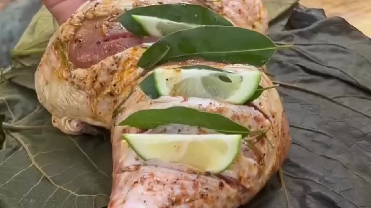 chicken leg wrapped