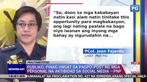 Publiko, pinag-iingat sa pagpo-post ng mga personal na aktibidad sa social media