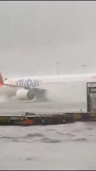 Dramatic footage shows Dubai airport resembling a vast sea following heavy rainfall and flooding