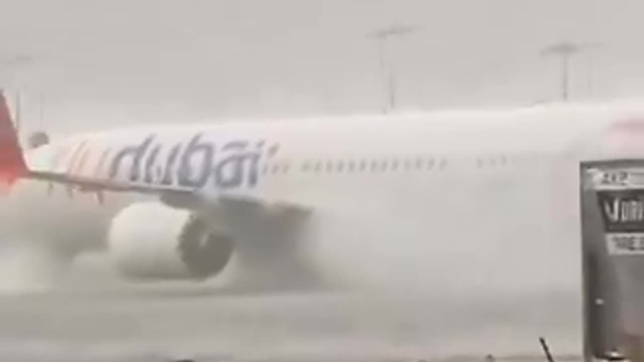 Dramatic footage shows Dubai airport resembling a vast sea following heavy rainfall and flooding