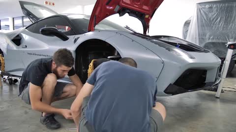 TIMELAPSE - Rebuilding A Liberty Walk Ferrari 488 GTB V.II