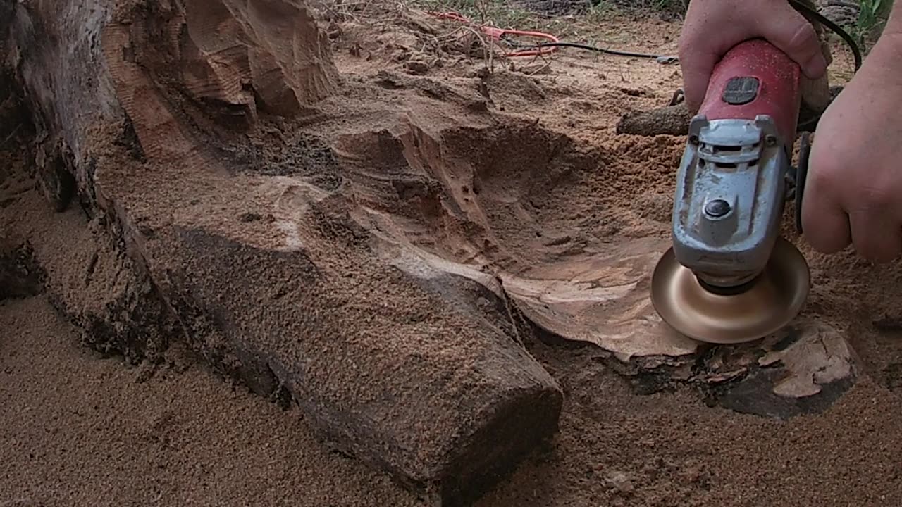 Therapy Session Stump Carving Part 6 Watch Someone Else Work.