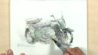 Art || Sketch || A Side Seat Motorcycle