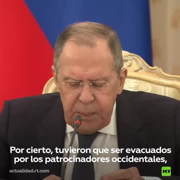 Lavrov paragona l'attività della stampa in Ucraina(e in Italia,ndr) a quella dei Caschi Bianchi in Siria(la famosa pagliacciata di Douma del 2018 dove nessuno aveva usato armi chimiche attributo all'esercito siriano dai media occidentali,ndr)