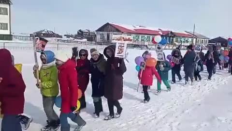 Naiba, Yakutia. Village on the coast of the northern Sea of Laptev - population 472 people