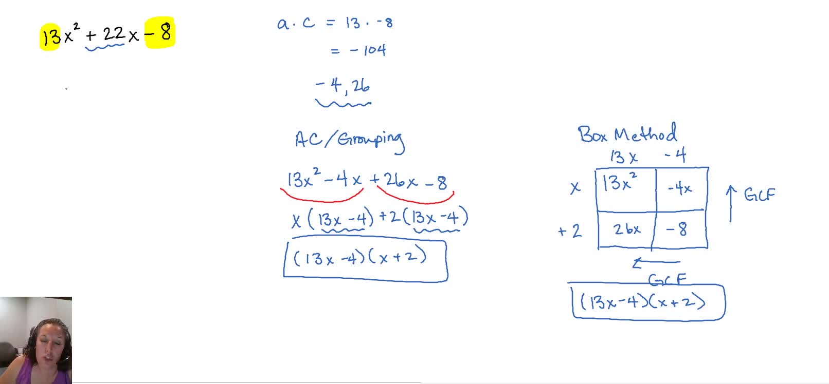 Factoring Part 2 - Trinomials