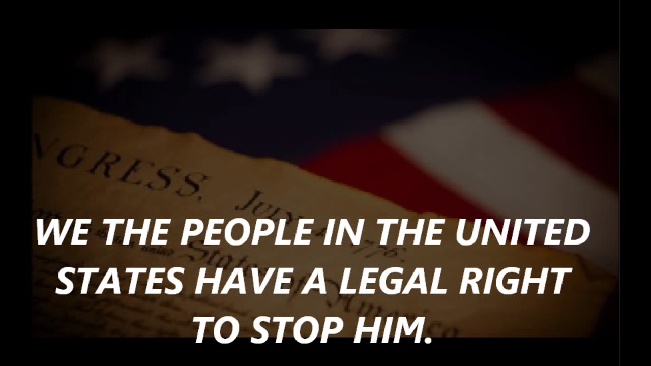 WARING AMERICA “WE DO NOT HAVE U.S. PRESIDENT AT THIS TIME