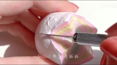 【ASMR】adorable tape ball cutting