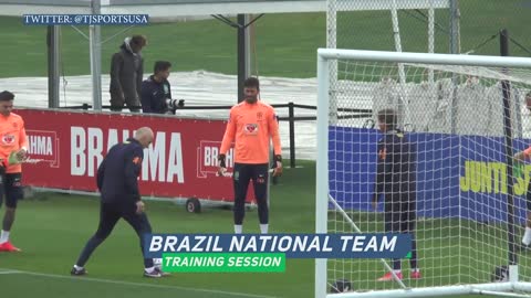 WATCH The JOY of Neymar in the PRACTICE of the Brazilian National Team prior to the World Cup