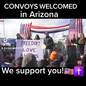 6 mi CONVOYS ARE WELCOMED IN AZ
