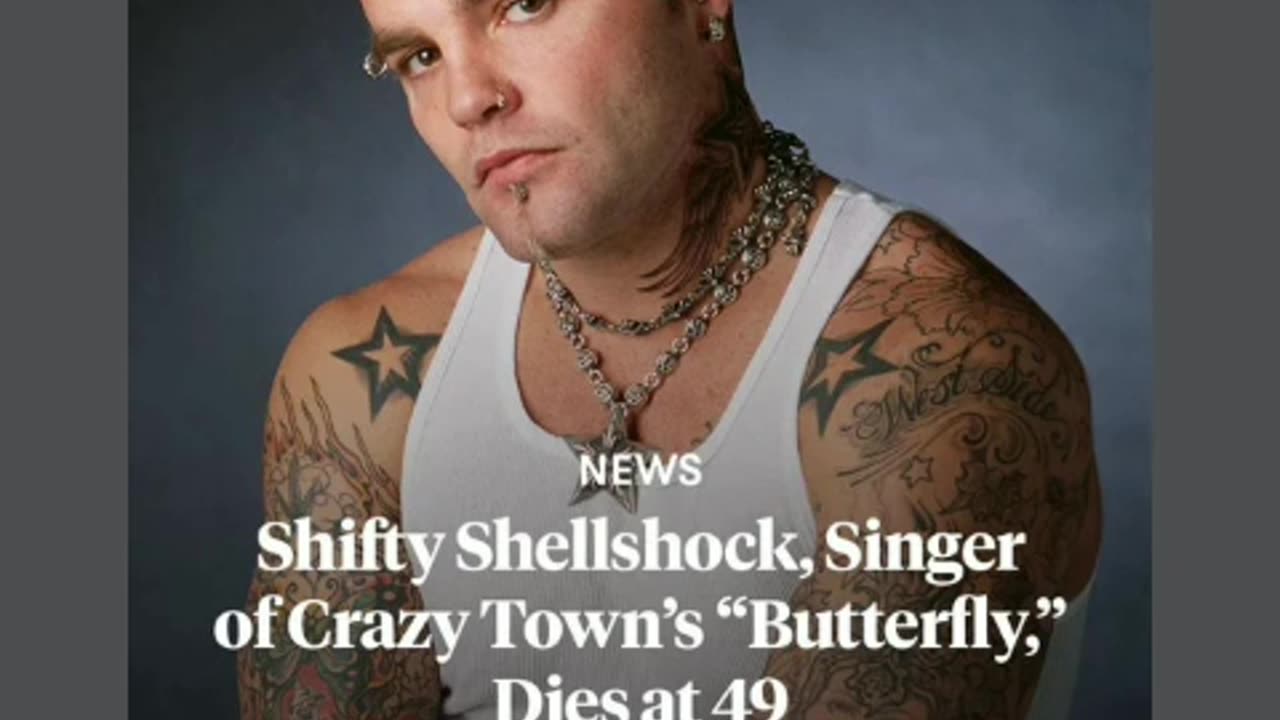 Rip to frontman lead singer shifty shellshock from crazytown 🕊🙏6/25/24