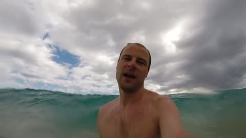 Unexpected wave at Big Beach, Maui