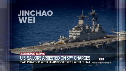 2 US Navy Sailors arrested for allegedly spying for China