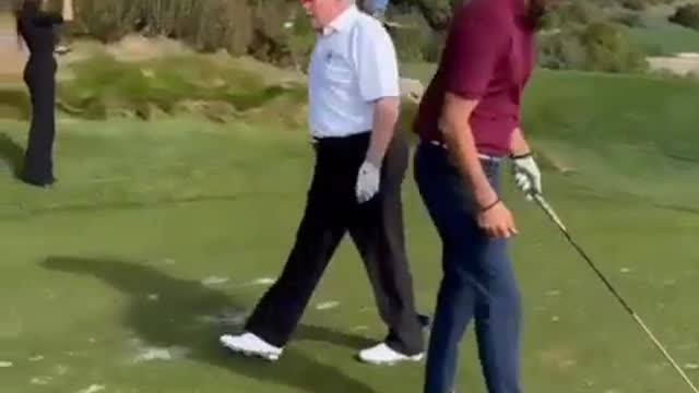 While Golfing, Trump Makes It Clear He's Running in 2024