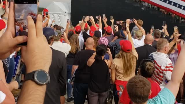 TRUMP Arrives at Jacksonville, FL rally