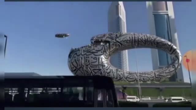 Space ship lands in Dubai Museum of Future