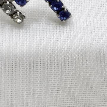 777 Tie Pin. 1” x 1” Made with Swarovski Crystal. Red White. Blue. Party. Event