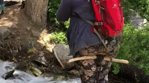 Creek Crossing End Comically