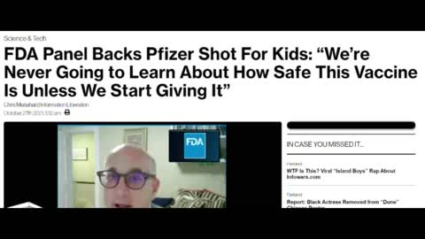 FDA Panel Member Admits Long Term Effects of Covid Vaccines are Unknown
