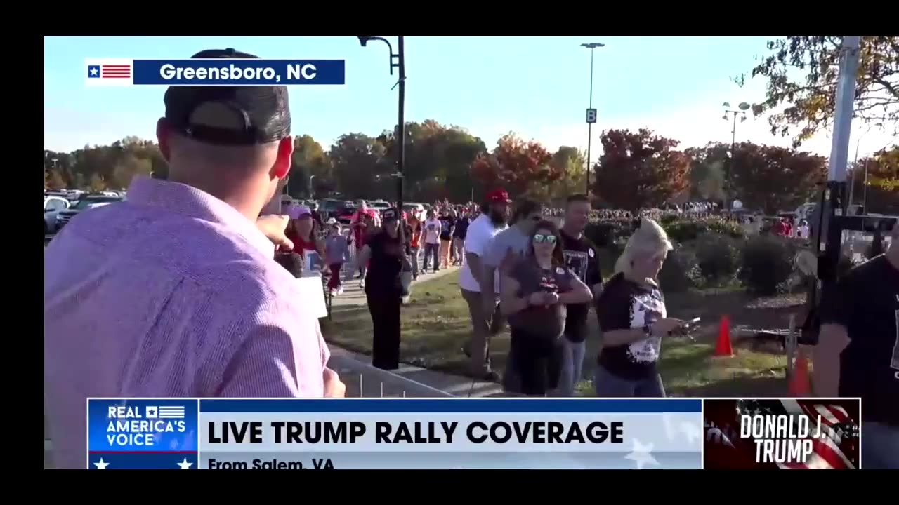 🚨 Massive Turnout! @BenBergquam Reports on Thousands Waiting Outside Gastonia Rally 🎥