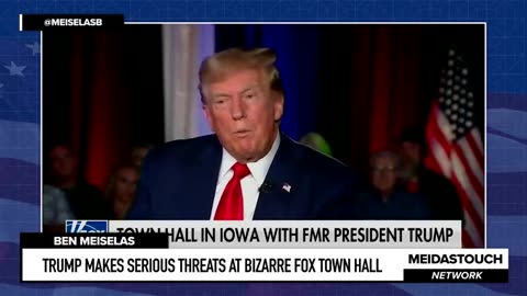 Trump makes SERIOUS THREATS on Bizarre Fox Town Hall