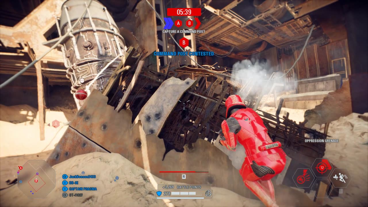 Star Wars Battlefront II: Instant Action First Order Jakku (Attack) Gameplay