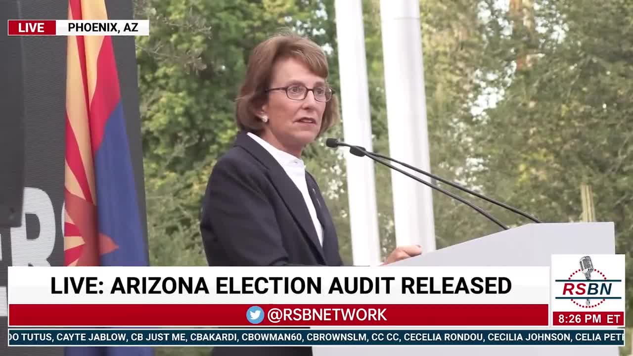Wendy Rogers Unveils Letter By 41 State Legislators Calling For Audits