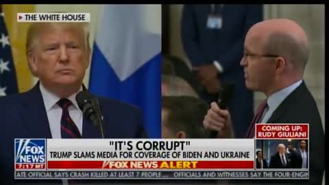 President Donald Trump explodes on "journalist"