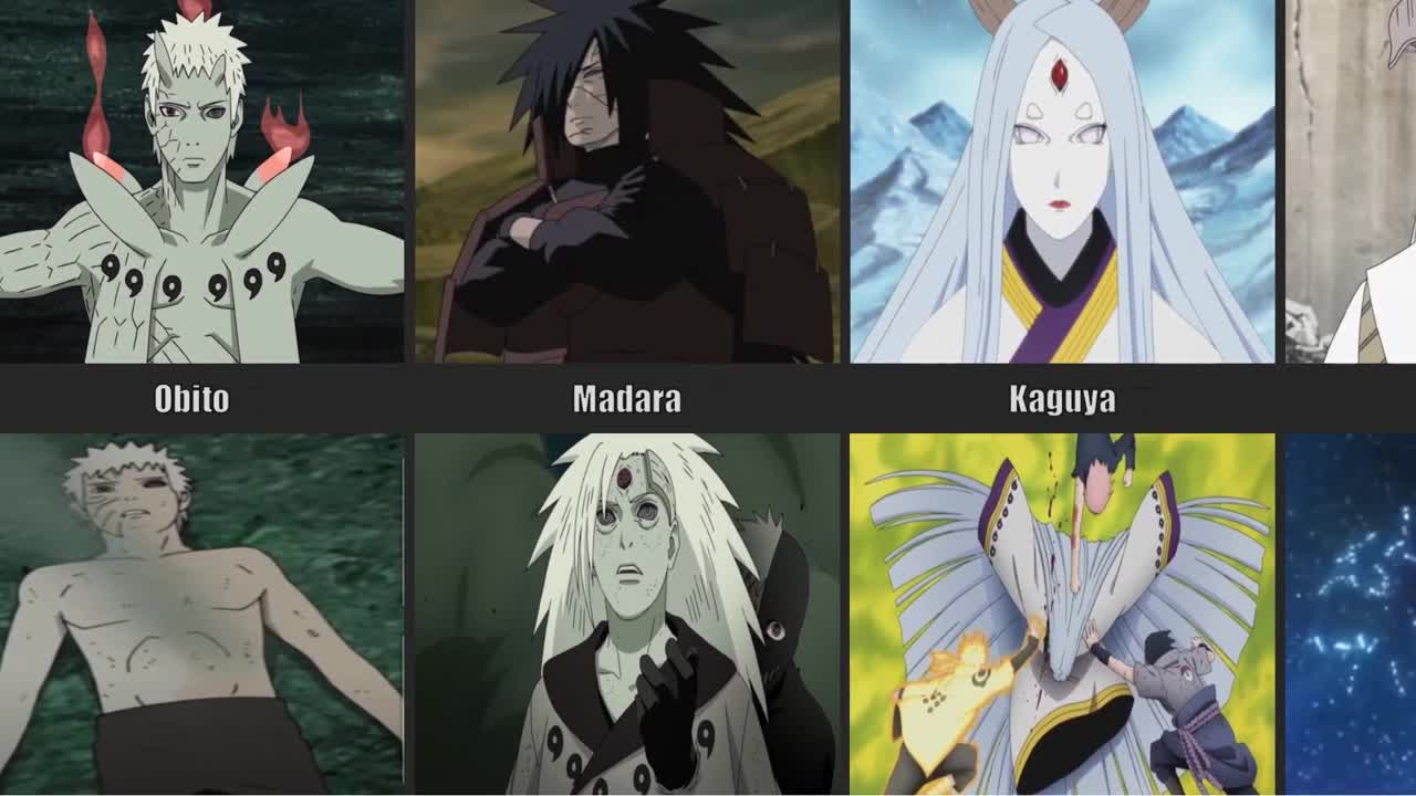 Anime Characters Before & After Fighting Uchiha Sasuke!