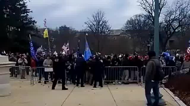 Capital Police Opening Barriers