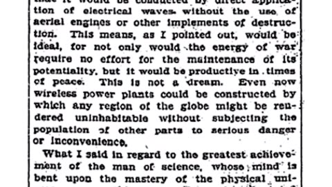 Why Was Tesla Building a “Death Ray”?