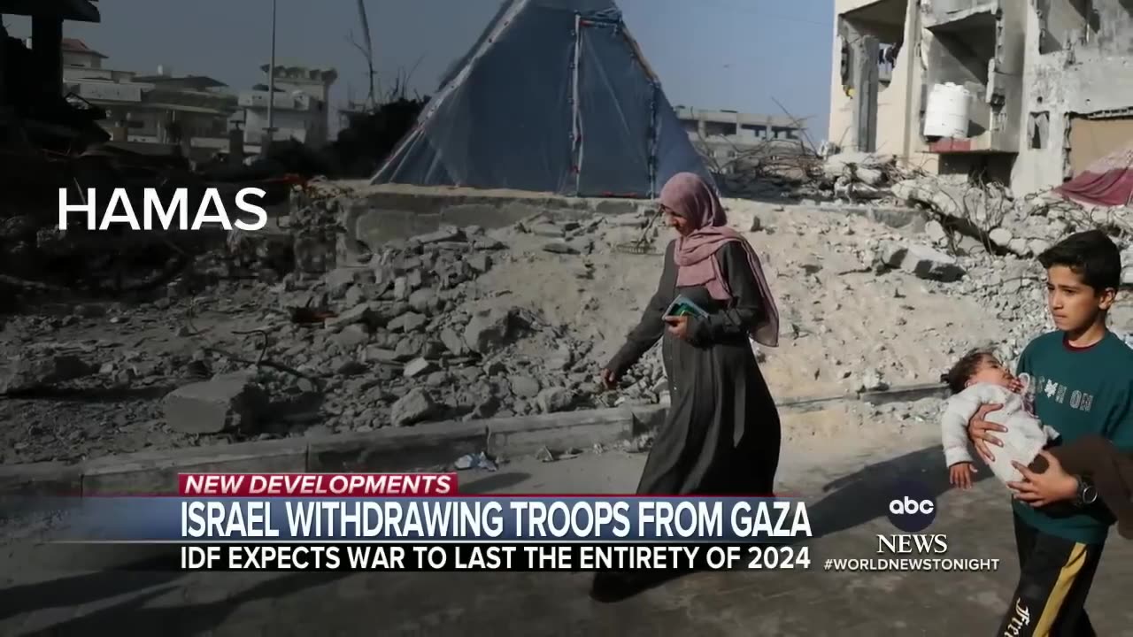 ABC WORLD NEWS tongits with David Muir full broadcast in January 1, 2024