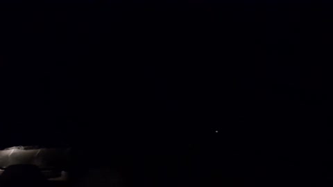 Lightning illuminates the sky and frightens everyone in the oil fields and offshore platforms
