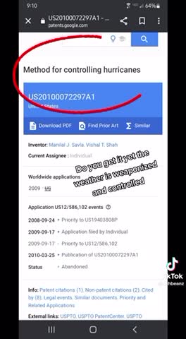 GEO ENGINEERING - TORNADO PATENTS - DID YOU GET IT YET?👀
