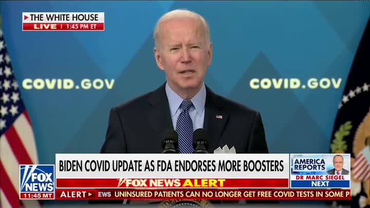 Biden Complains Fed. Government is Running Out of Covid Cash
