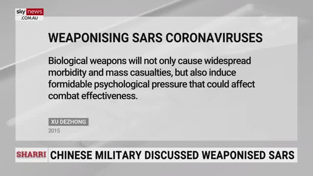 Chinese document discussing weaponising coronaviruses provides chilling info