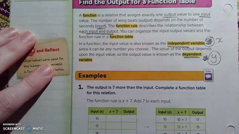 Gr 6 - Ch 8 - Lesson 1 - Function Tables