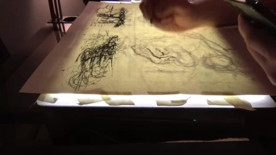 charcoal art for page 84