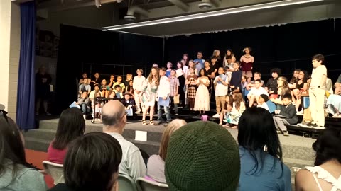 Boy's middle school 'promotion' ceremony (4th)