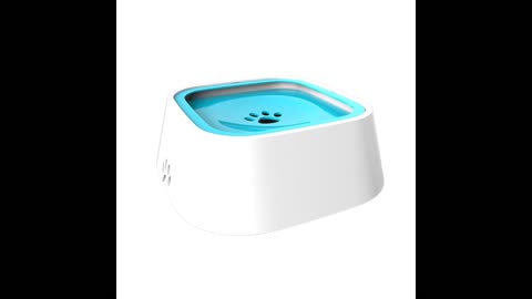 Tfwadmx Pet Double Dishes Rabbit Food Water Dispenser Set Cat Self Filling Bowls No Spill Dog A...