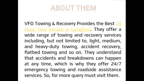 The Best Commercial Towing Service in Langford