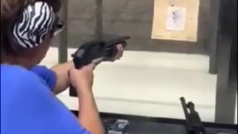 Shotgun Recoil Hits Woman in the Face
