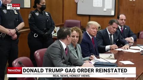 Donald Trump gag order reinstated by federal judge